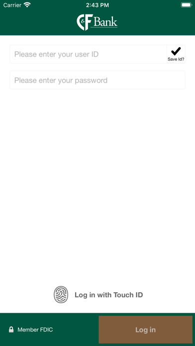 C&F Business Banking Screenshot