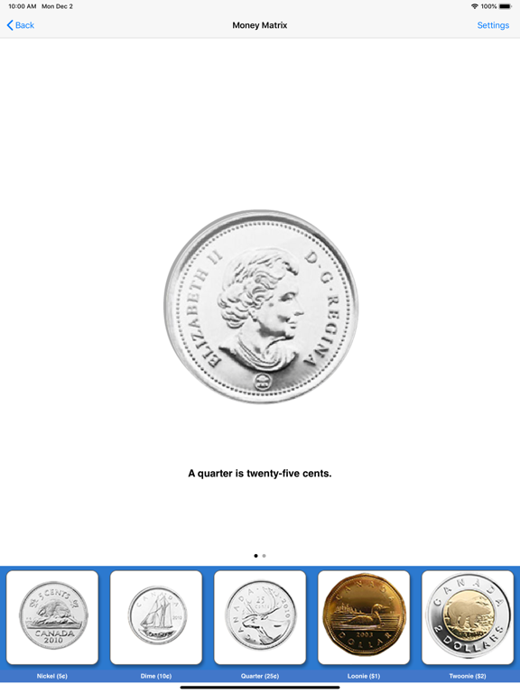 Money Matrix (CAD) iPad screenshot