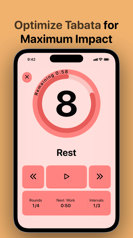 #3. Interval Timer ▸ HIIT & Tabata (iOS) 由: Juxhin Bakalli Technologies