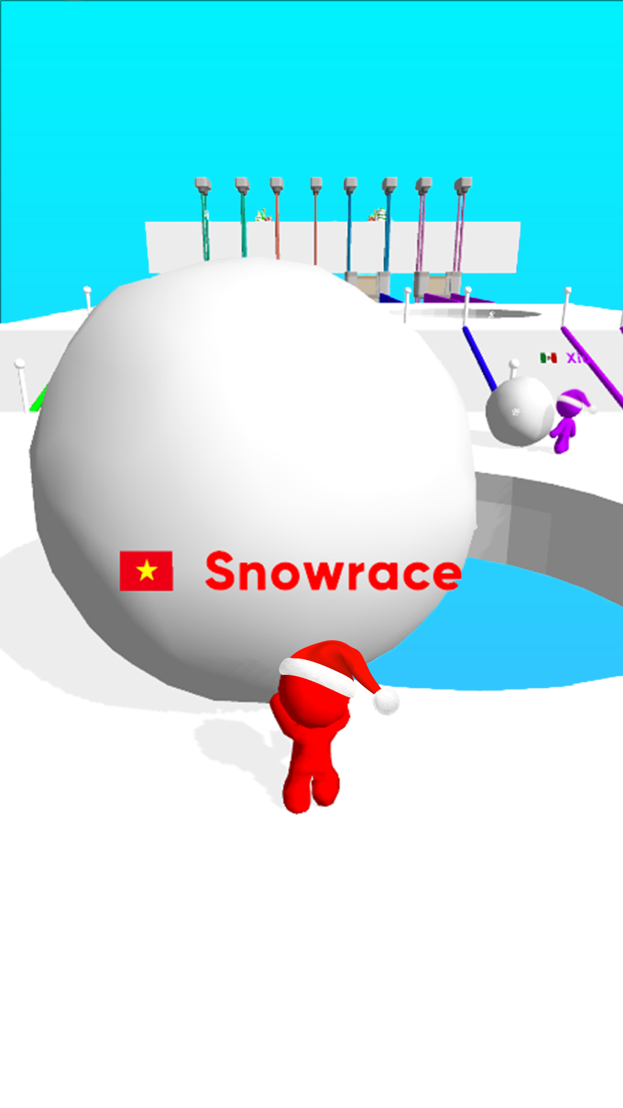 Snow Race 3D™: Fun Xmas Racing screenshot 1