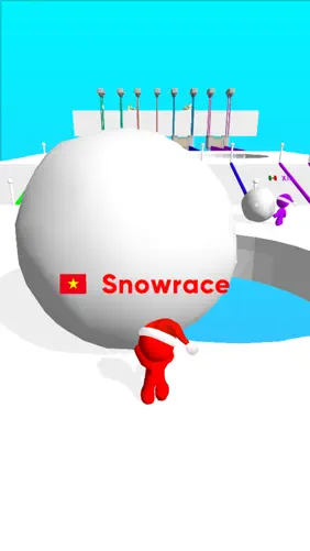 Snow Race 3D™: Fun Xmas Racing screenshot 1