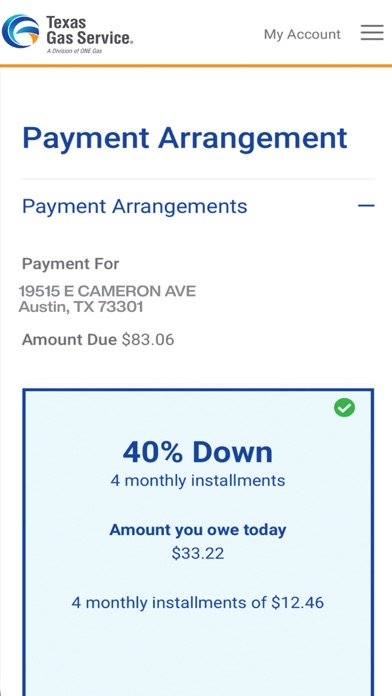 Texas Gas Service Screenshot