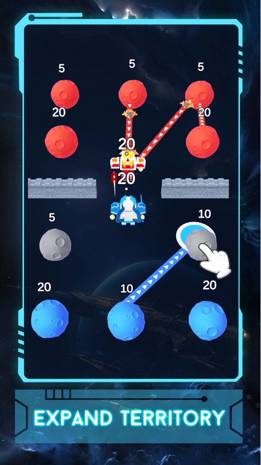 #6. Space Takeover - Defense War (iOS) 由: REMEMBERS INFORMATION TECHNOLOGY CO., LTD.