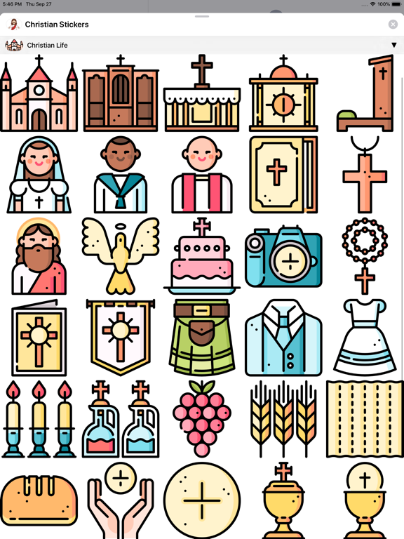 Christian & Bible Stickers iPad screenshot