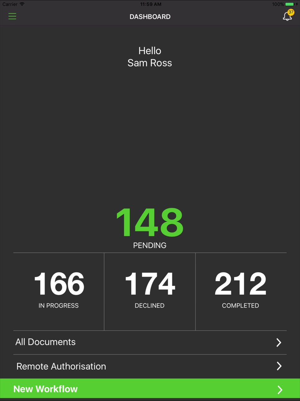 iPad screenshot