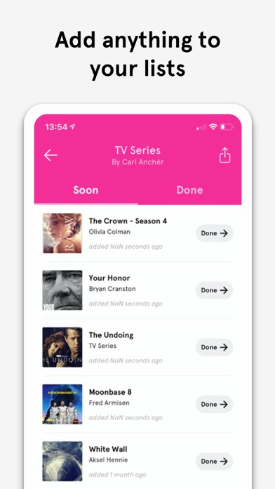 Screenshot #3 pour Soon: The social watchlist