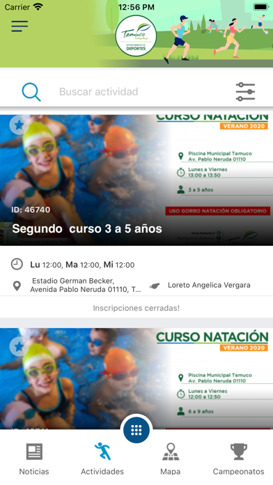 Deporte Municipal Temuco Screenshot