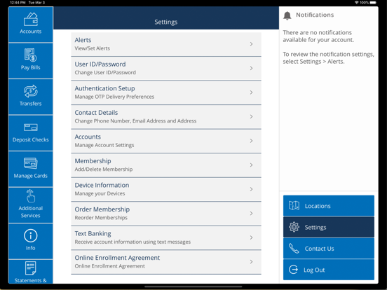 Connection CU Mobile iPad screenshot 6 - Finance app