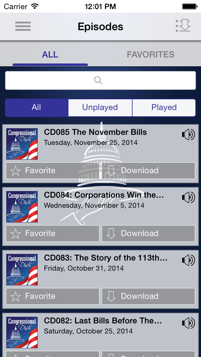 Screenshot #2 pour Congressional Dish