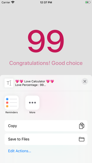 Love Calculator New iPhone screenshot