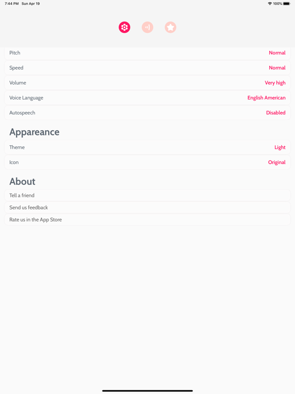 AAC Text to Speech TTS Dinata iPad screenshot 3 - Utilities app