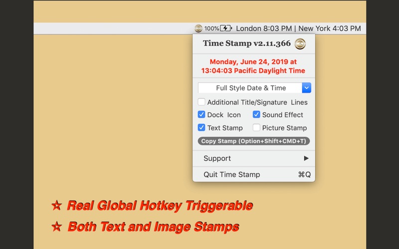 Time Stamp Screenshot 4 of 4
