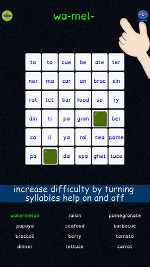 Syllable Word Search screenshot 2