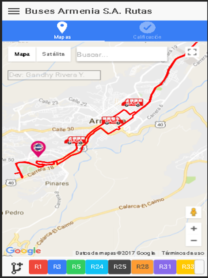 #1. BasaMaps (iOS) Podle: Buses Armenia S.A.