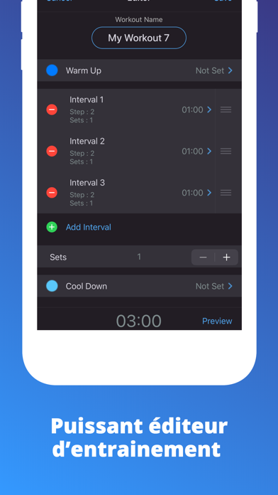 Screenshot #2 pour TimeFit - Timer d'intervalles