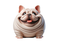 Fat French Bulldog Stickers