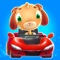 With Puppy Cars you can create crazy cars, drive them and explore Puppy Town