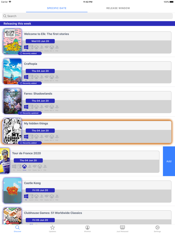 PreorderPal iPad screenshot 3 - Utilities app