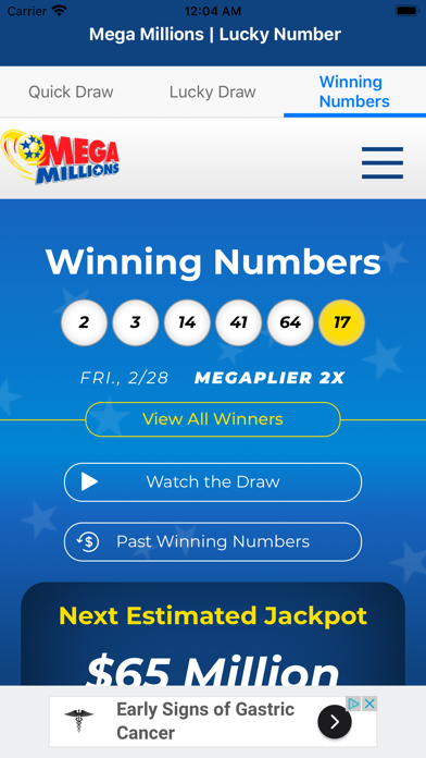 Screenshot #3 pour Lucky Number for Mega Millions