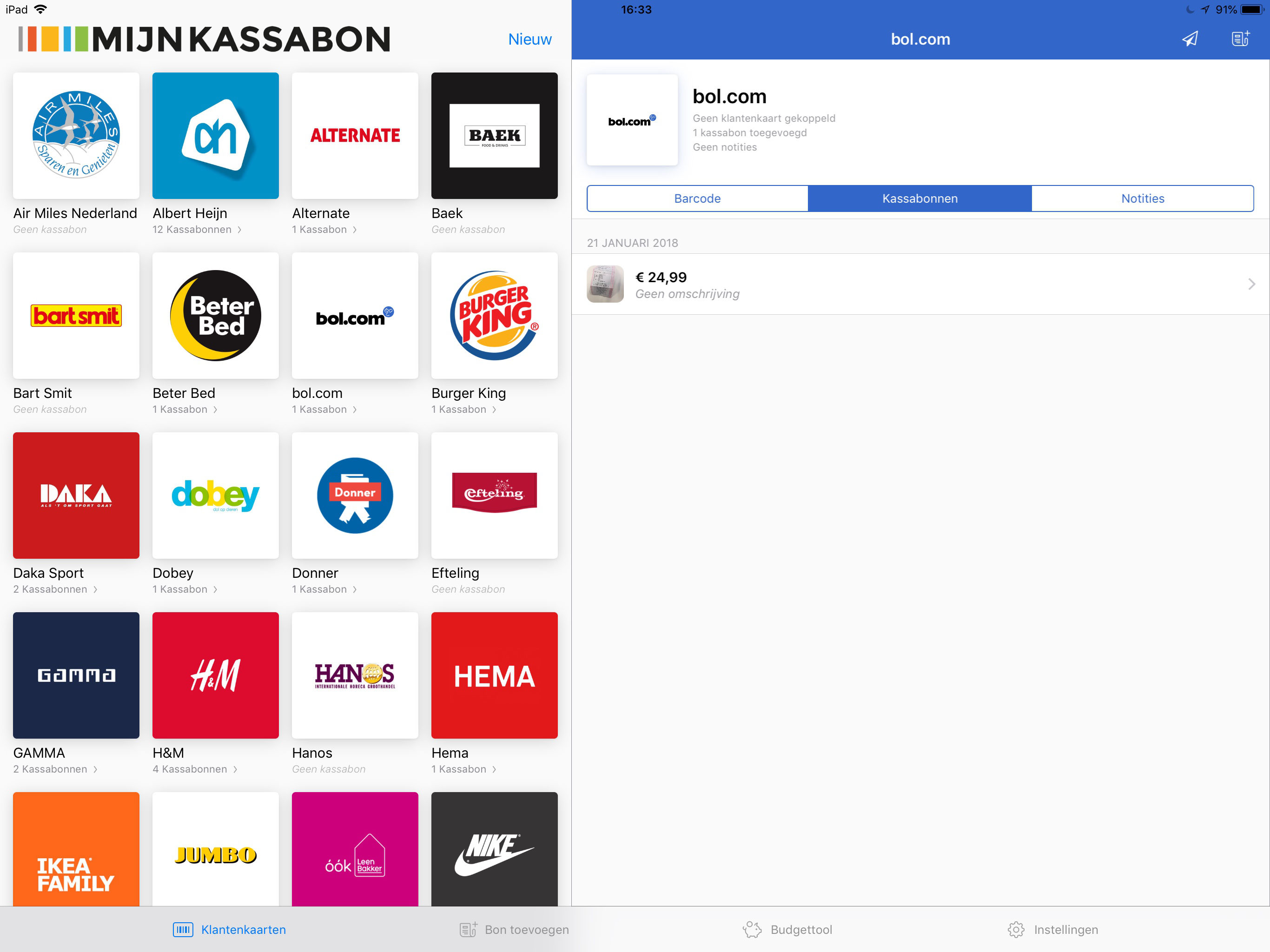 MijnKassabon screenshot 8