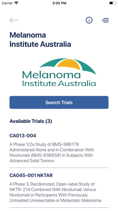ClinTrial Refer App Screenshot 7 of 9