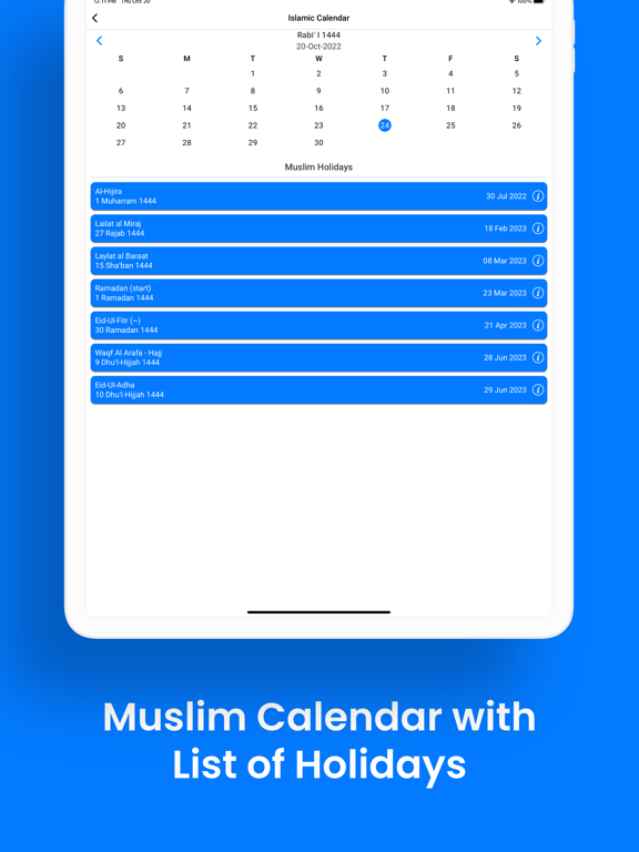 Athan Times: Qibla, Quran iPad app afbeelding 10