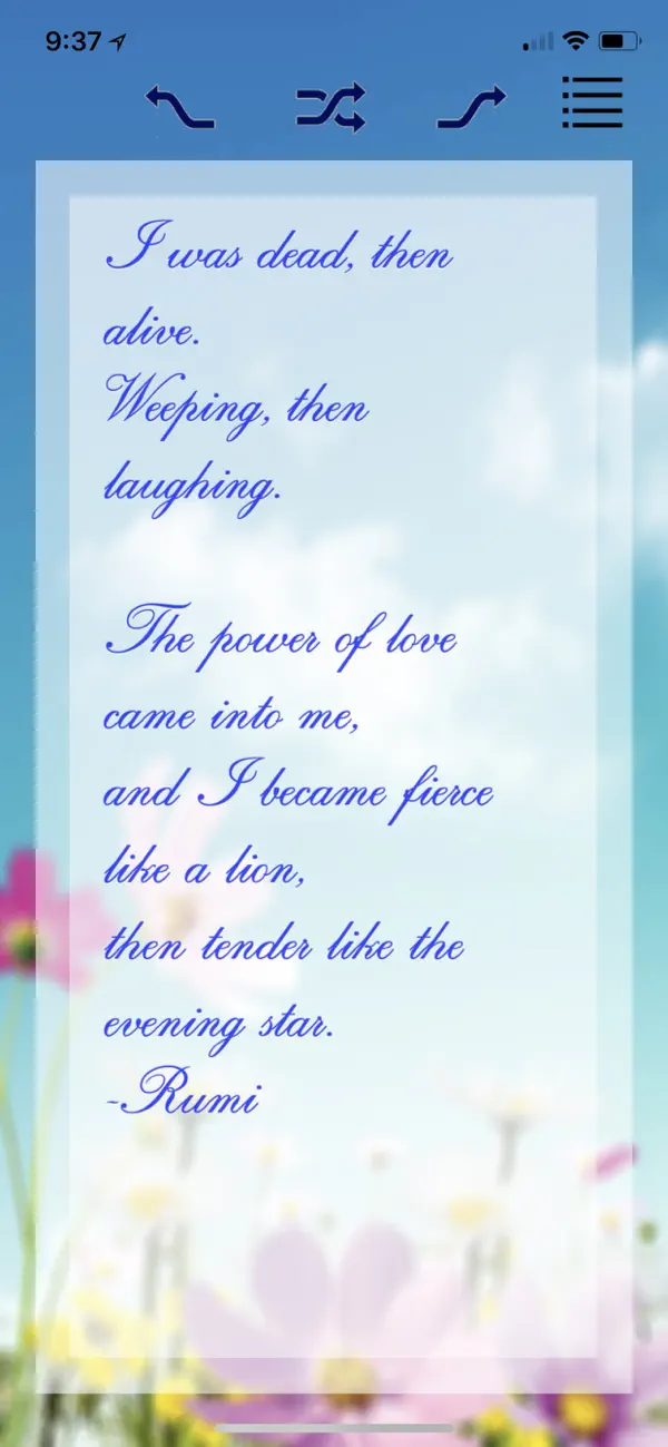 Screenshot #2 pour Rumi: Spiritual & Mystic Poems