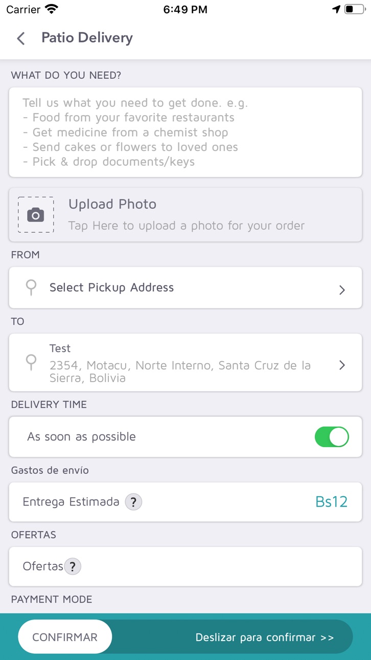 iPhone screenshot
