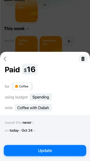 Скриншот Gem - Money Tracker на iPhone 4