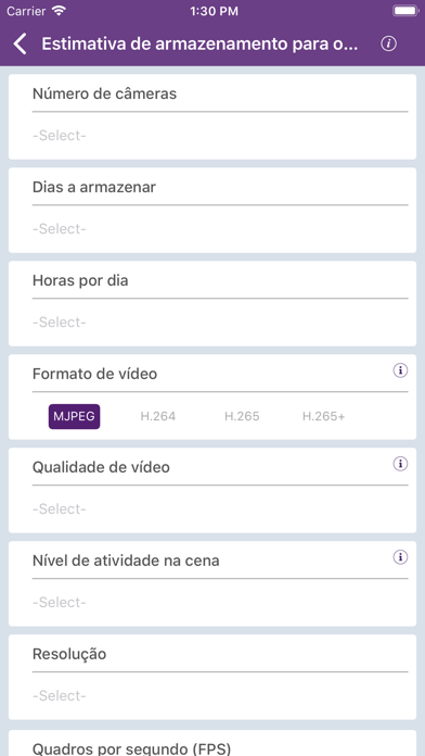 WD Purple Storage Calculator iPhone screenshot 7 - Utilities app