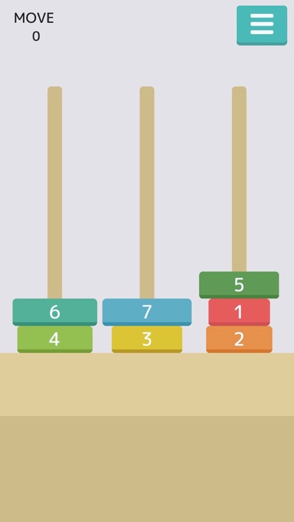 Tower of Hanoi - online puzzle