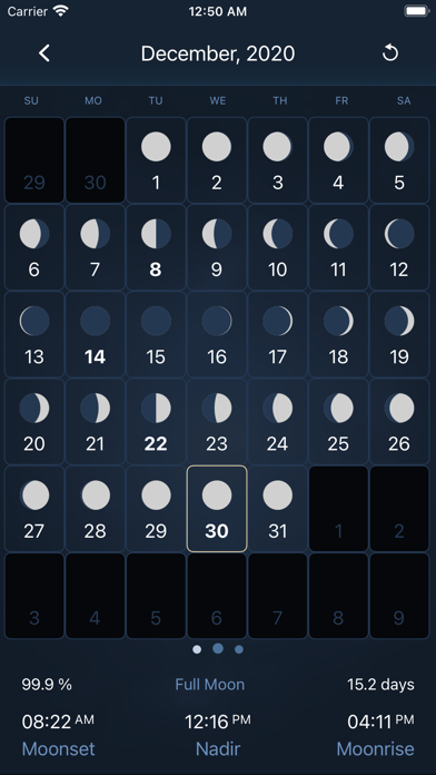 Deluxe Moon Pro • App & Widget Screenshot