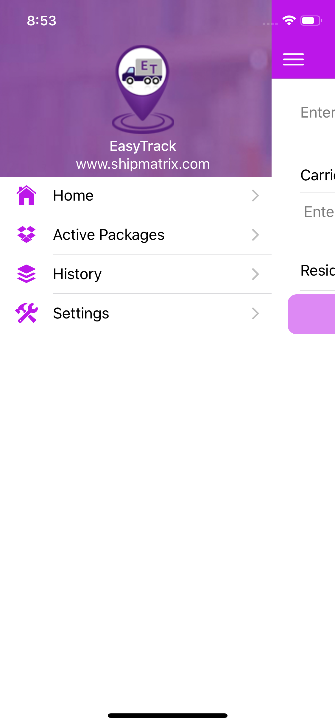 EasyTrack Package Tracking App screenshot 3