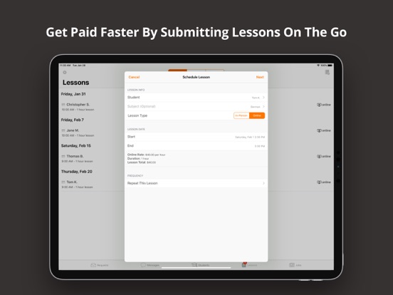 Tutor on Wyzant iPad screenshot 6 - Education app