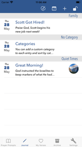Prayer Prompts Journal screenshot