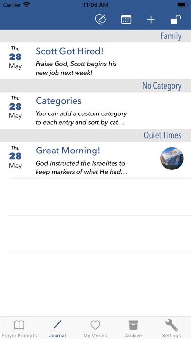 Prayer Prompts Journal iPhone screenshot 4 - Productivity app