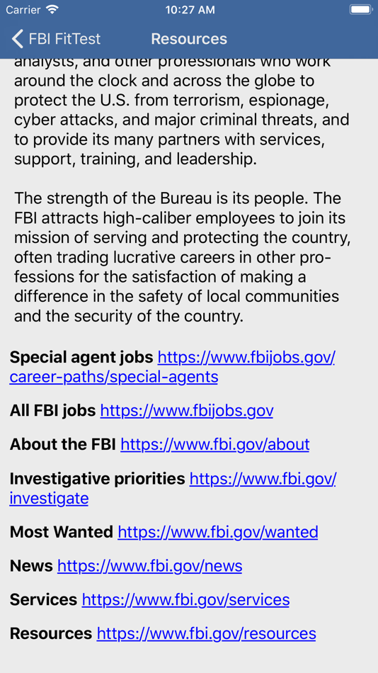 #6. FBI FitTest (iOS) Podle: Federal Bureau of Investigation