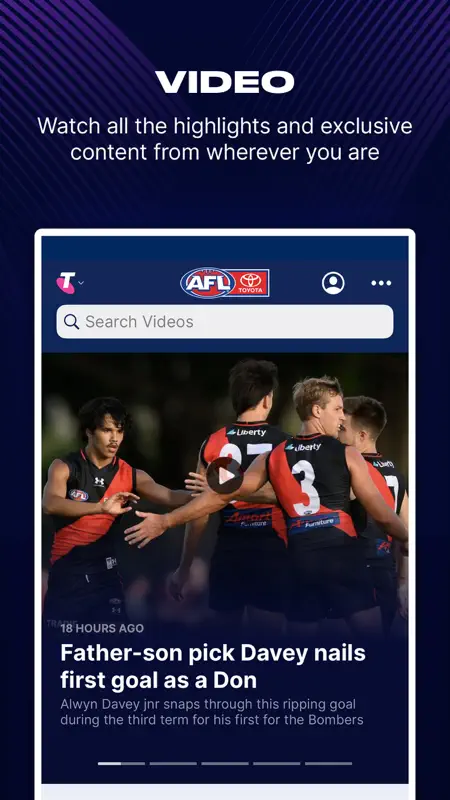 AFL Live Official App screenshot 3 of 6
