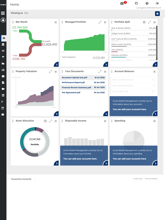 Progeny Client Portal