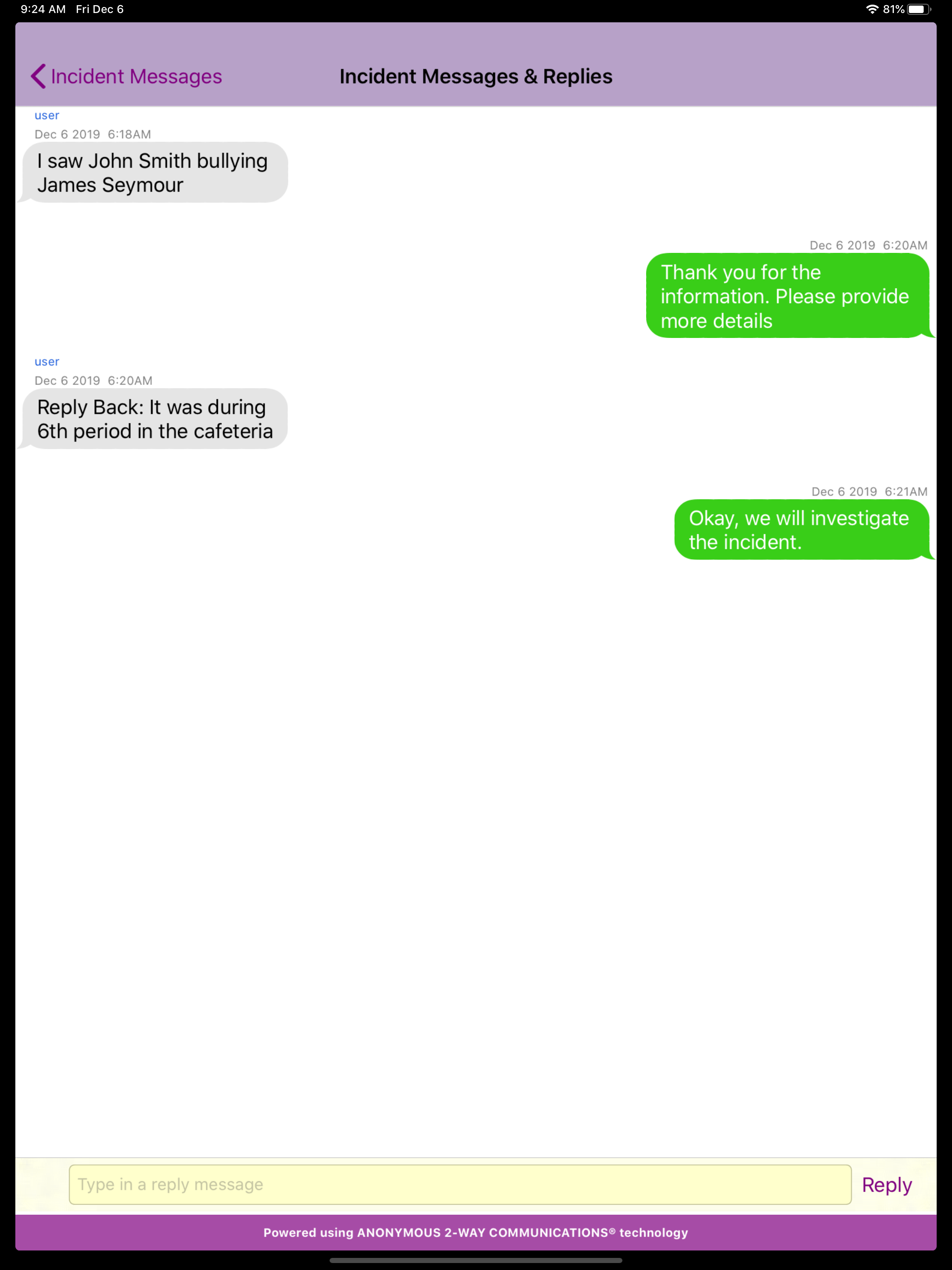 Incident Management Mobile App