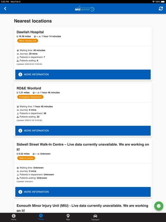 NHSquicker iPad screenshot 4