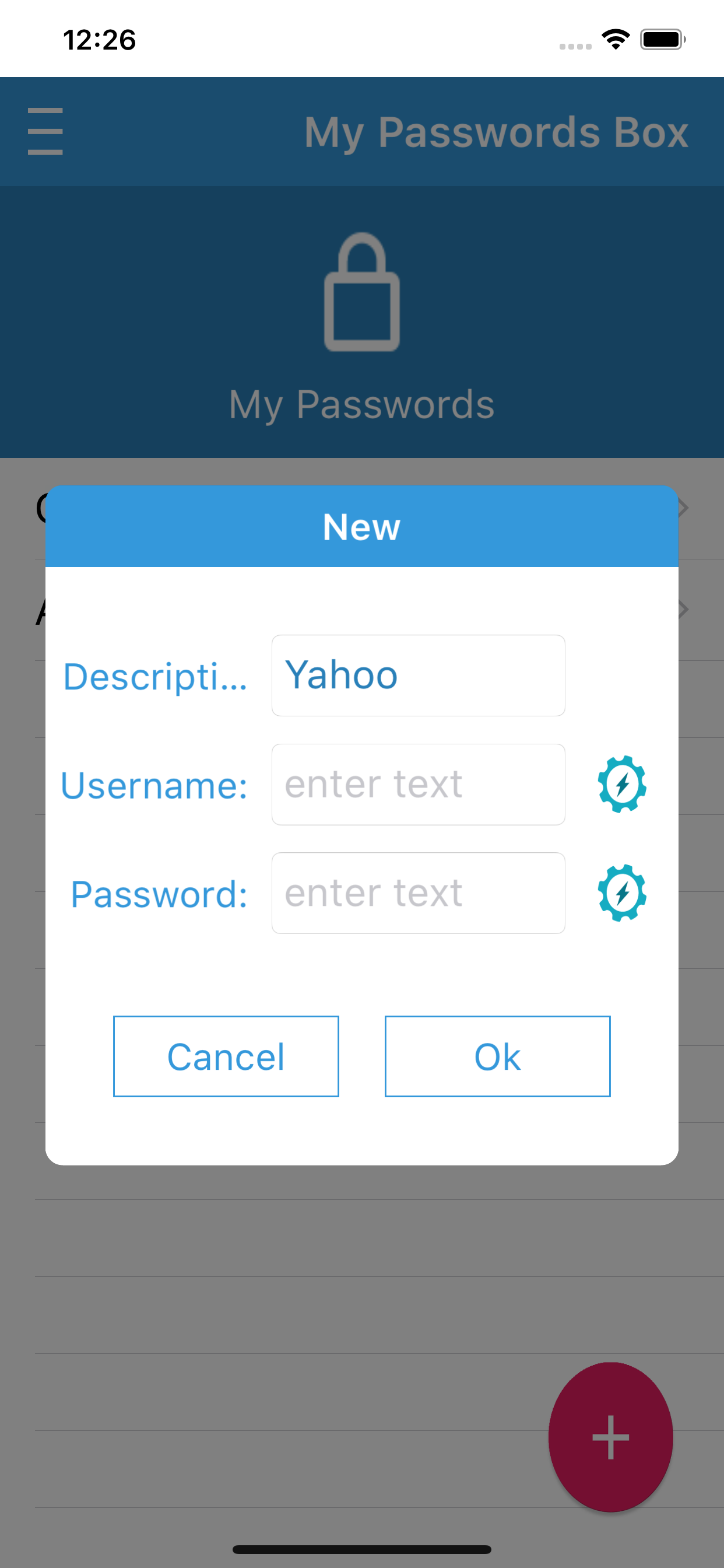 My Password Box