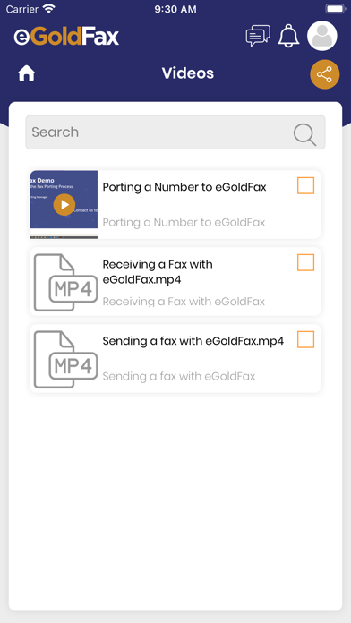 eGoldFax Reseller Connect App Screenshot