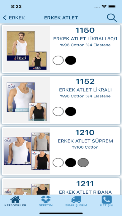 ÖTS Underwear (B2B) Screenshot