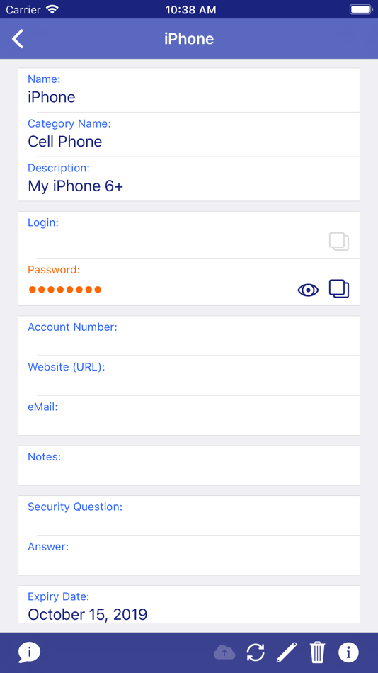 #3. iPWMinder - Password Manager (iOS) 由: Ewert Technologies