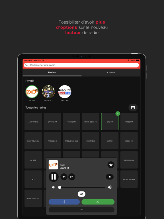 radio réunion 974 fm info iPad screenshot 5