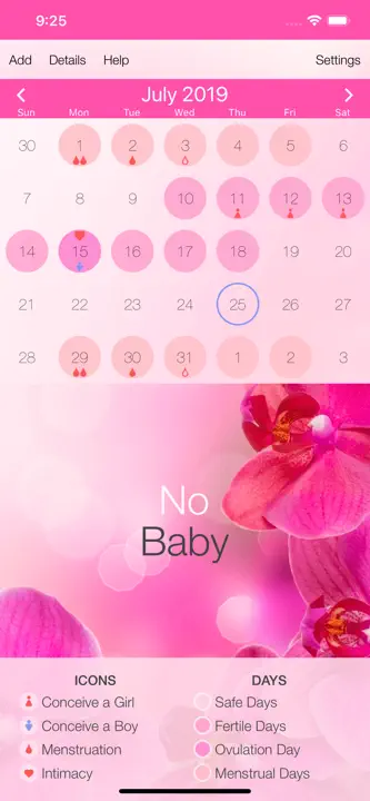 Menstrual Cycle Tracker: Screenshot 3 von 5
