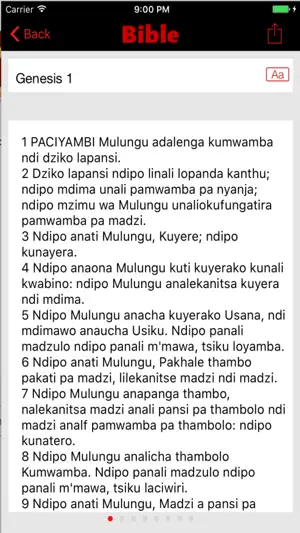 Nyanja Bible screenshot 1