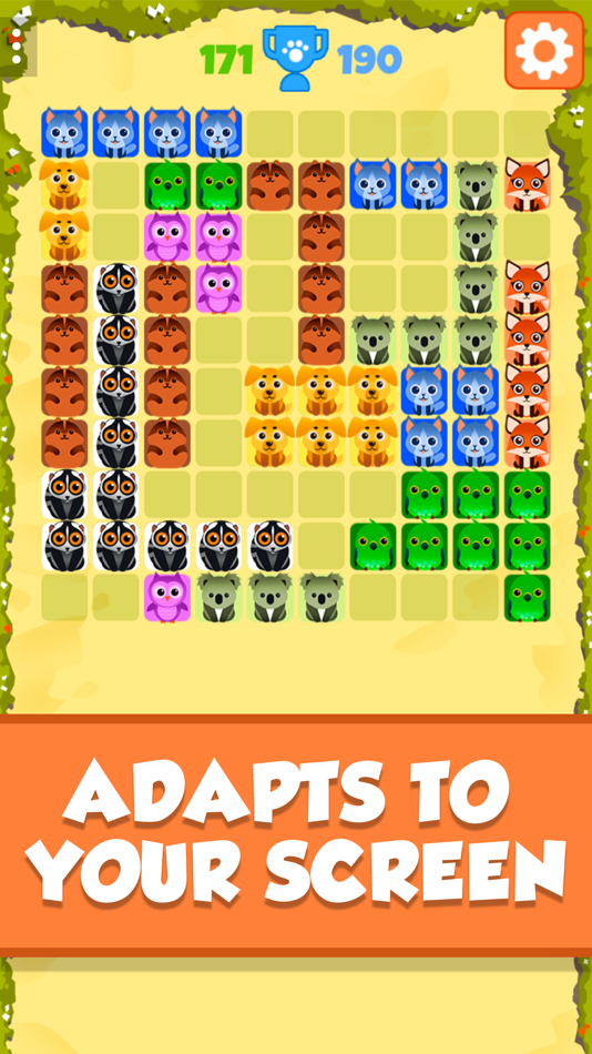 #2. 1010 Animals - Block Puzzle (iOS) 由: famobi