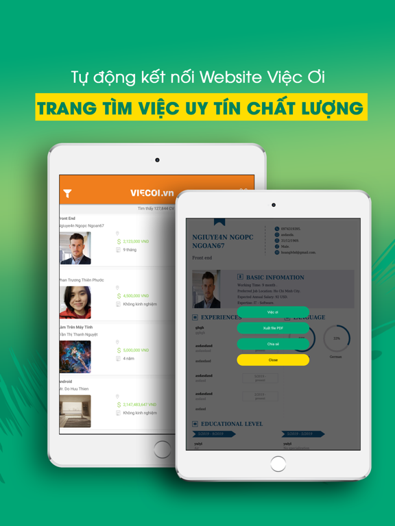 Resume Maker - Tạo CV đẹp app screenshot 2